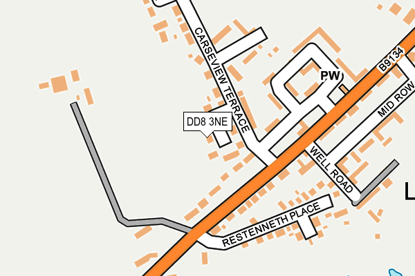 DD8 3NE map - OS OpenMap – Local (Ordnance Survey)