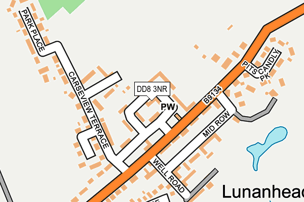 DD8 3NR map - OS OpenMap – Local (Ordnance Survey)
