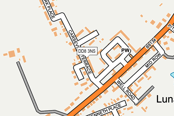 DD8 3NS map - OS OpenMap – Local (Ordnance Survey)