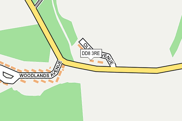 DD8 3RE map - OS OpenMap – Local (Ordnance Survey)
