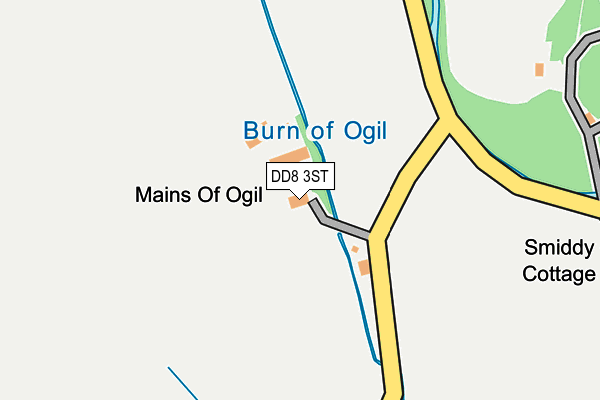 DD8 3ST map - OS OpenMap – Local (Ordnance Survey)
