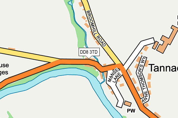 DD8 3TD map - OS OpenMap – Local (Ordnance Survey)