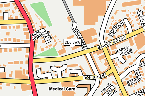 DD8 3WA map - OS OpenMap – Local (Ordnance Survey)