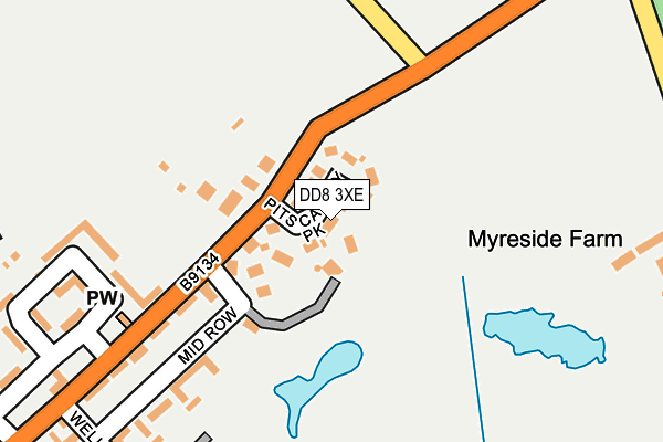 DD8 3XE map - OS OpenMap – Local (Ordnance Survey)