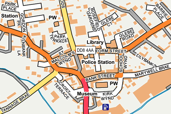DD8 4AA map - OS OpenMap – Local (Ordnance Survey)