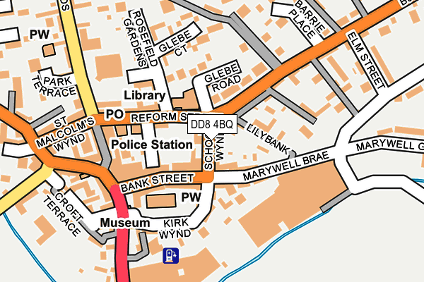 DD8 4BQ map - OS OpenMap – Local (Ordnance Survey)