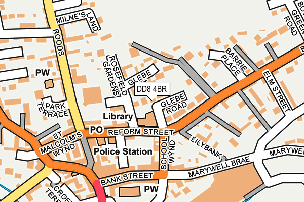 DD8 4BR map - OS OpenMap – Local (Ordnance Survey)