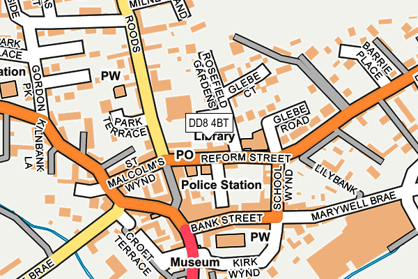 DD8 4BT map - OS OpenMap – Local (Ordnance Survey)