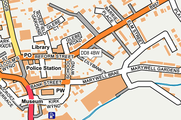 DD8 4BW map - OS OpenMap – Local (Ordnance Survey)