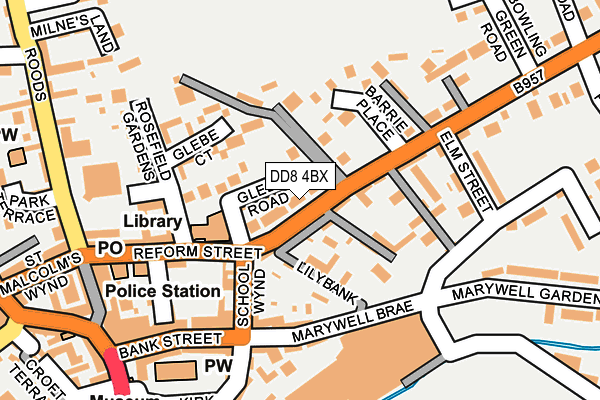 DD8 4BX map - OS OpenMap – Local (Ordnance Survey)