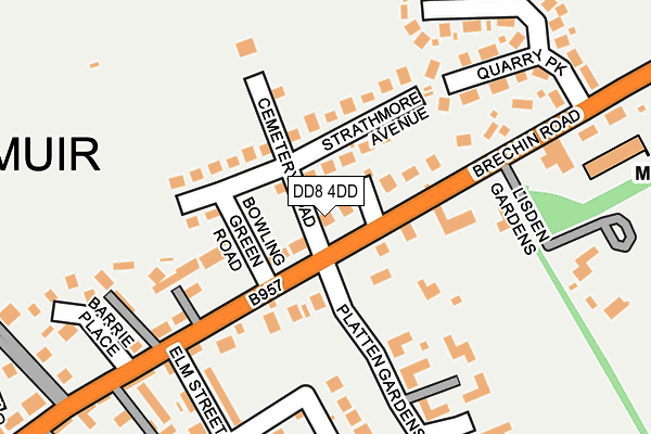 DD8 4DD map - OS OpenMap – Local (Ordnance Survey)