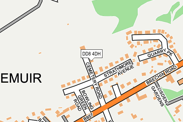 DD8 4DH map - OS OpenMap – Local (Ordnance Survey)