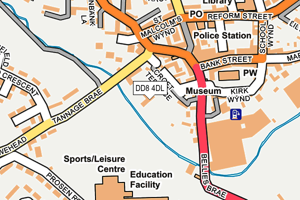 DD8 4DL map - OS OpenMap – Local (Ordnance Survey)