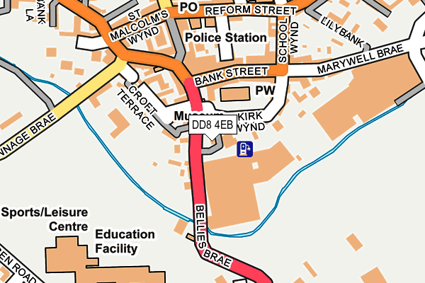 DD8 4EB map - OS OpenMap – Local (Ordnance Survey)