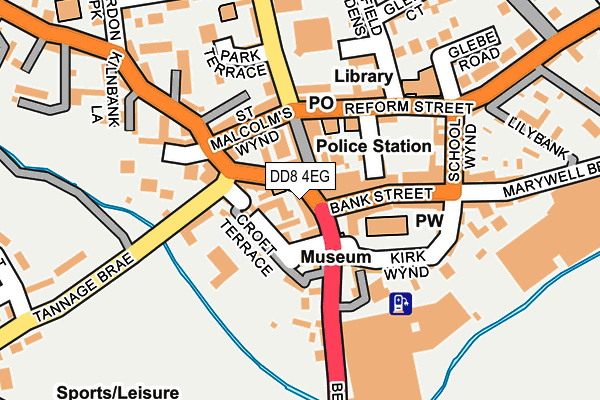 DD8 4EG map - OS OpenMap – Local (Ordnance Survey)