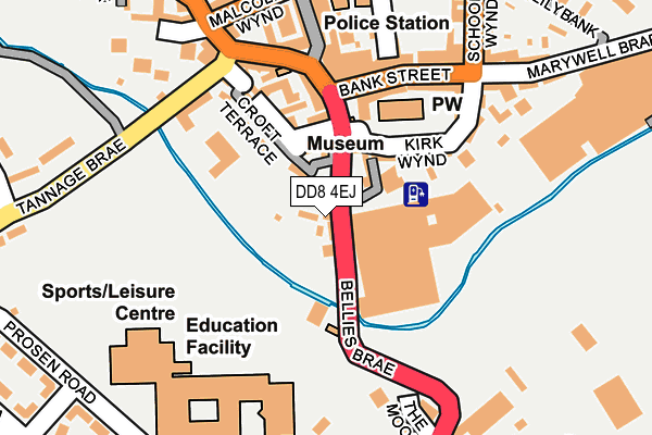DD8 4EJ map - OS OpenMap – Local (Ordnance Survey)
