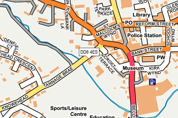 DD8 4ES map - OS OpenMap – Local (Ordnance Survey)