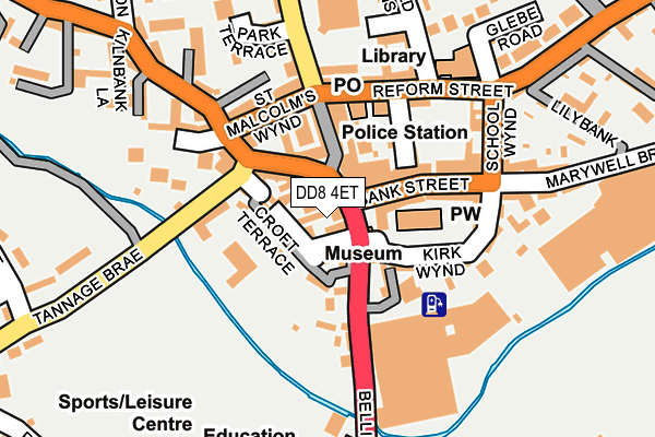 DD8 4ET map - OS OpenMap – Local (Ordnance Survey)