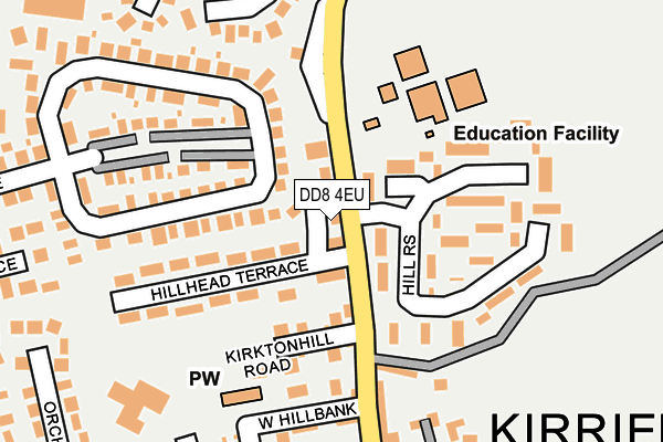 DD8 4EU map - OS OpenMap – Local (Ordnance Survey)