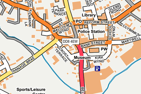 DD8 4EW map - OS OpenMap – Local (Ordnance Survey)