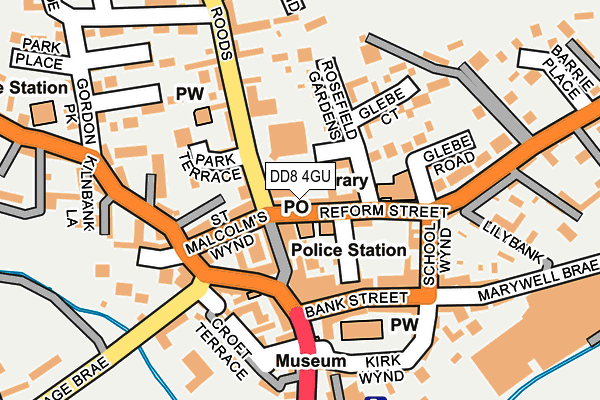 DD8 4GU map - OS OpenMap – Local (Ordnance Survey)