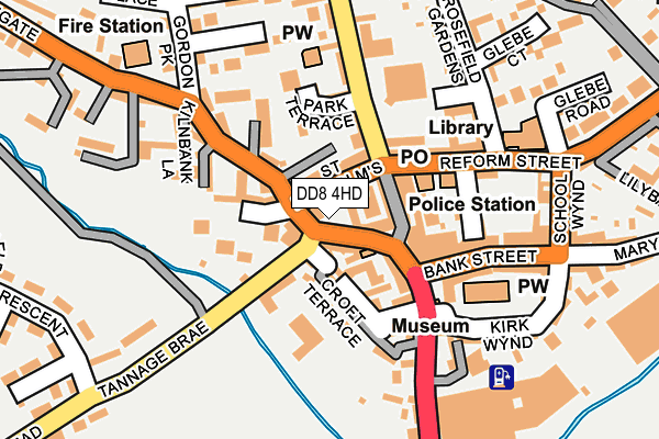DD8 4HD map - OS OpenMap – Local (Ordnance Survey)
