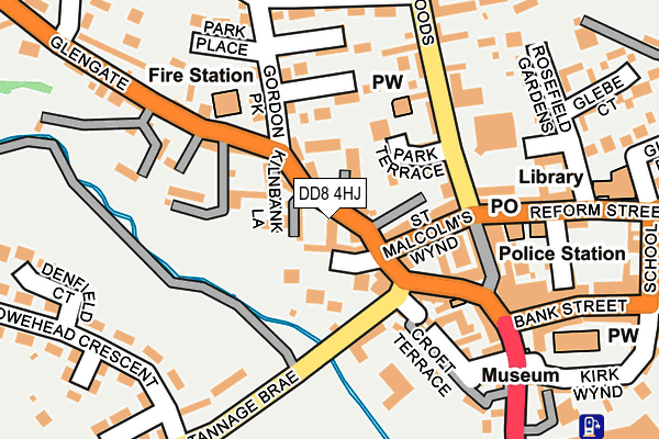 DD8 4HJ map - OS OpenMap – Local (Ordnance Survey)