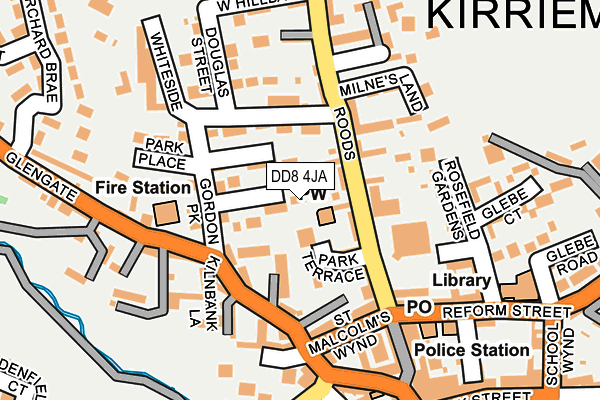 DD8 4JA map - OS OpenMap – Local (Ordnance Survey)