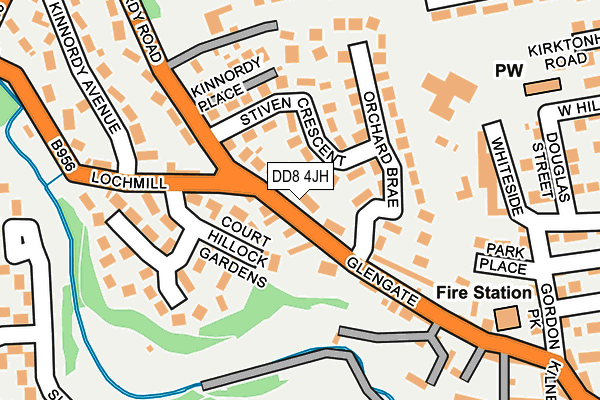 DD8 4JH map - OS OpenMap – Local (Ordnance Survey)