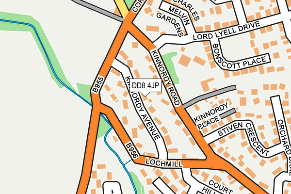 DD8 4JP map - OS OpenMap – Local (Ordnance Survey)