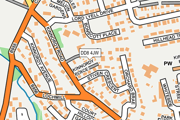DD8 4JW map - OS OpenMap – Local (Ordnance Survey)