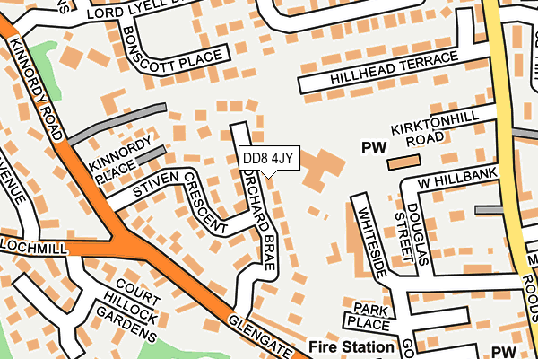 DD8 4JY map - OS OpenMap – Local (Ordnance Survey)