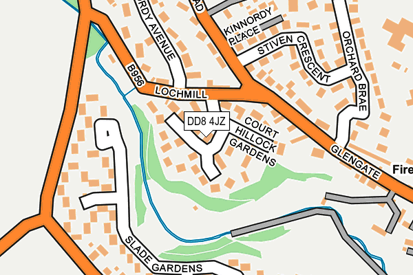 DD8 4JZ map - OS OpenMap – Local (Ordnance Survey)