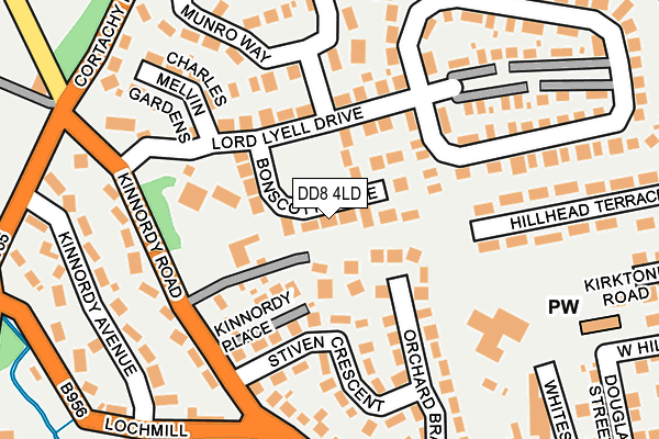 DD8 4LD map - OS OpenMap – Local (Ordnance Survey)