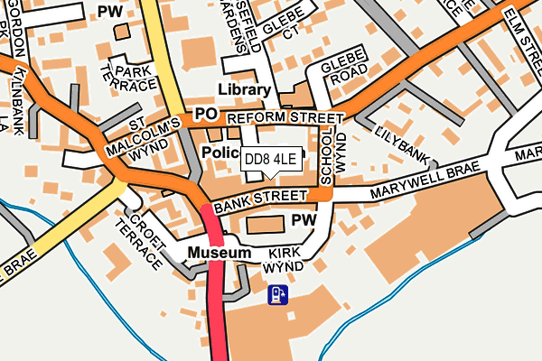 DD8 4LE map - OS OpenMap – Local (Ordnance Survey)
