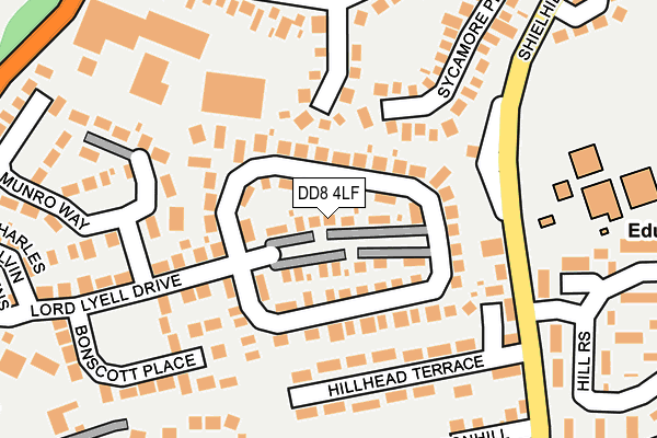 DD8 4LF map - OS OpenMap – Local (Ordnance Survey)