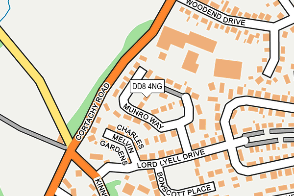 DD8 4NG map - OS OpenMap – Local (Ordnance Survey)