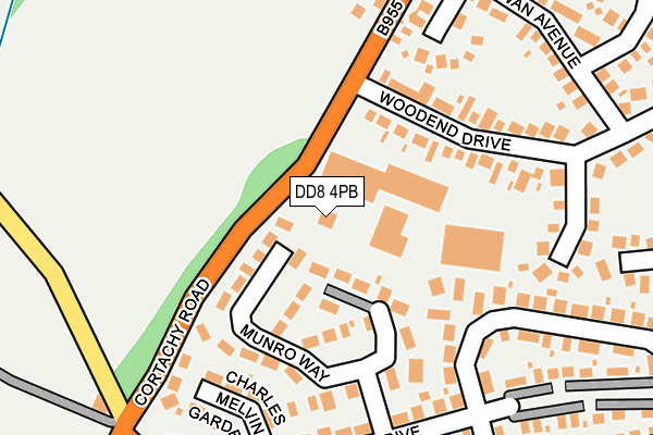 DD8 4PB map - OS OpenMap – Local (Ordnance Survey)