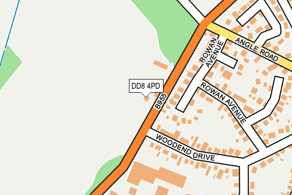 DD8 4PD map - OS OpenMap – Local (Ordnance Survey)