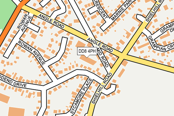 DD8 4PH map - OS OpenMap – Local (Ordnance Survey)