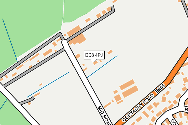 DD8 4PJ map - OS OpenMap – Local (Ordnance Survey)