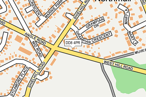DD8 4PR map - OS OpenMap – Local (Ordnance Survey)