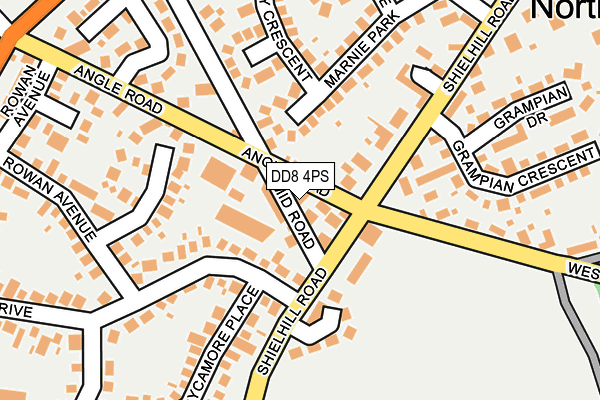 DD8 4PS map - OS OpenMap – Local (Ordnance Survey)