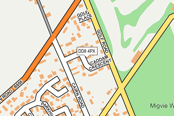 DD8 4PX map - OS OpenMap – Local (Ordnance Survey)