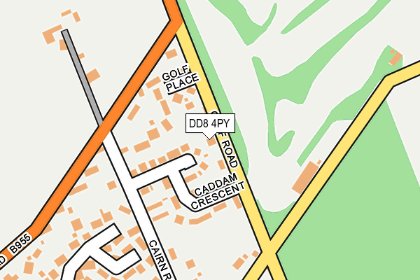 DD8 4PY map - OS OpenMap – Local (Ordnance Survey)