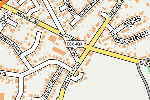 DD8 4QX map - OS OpenMap – Local (Ordnance Survey)