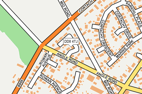 DD8 4TJ map - OS OpenMap – Local (Ordnance Survey)