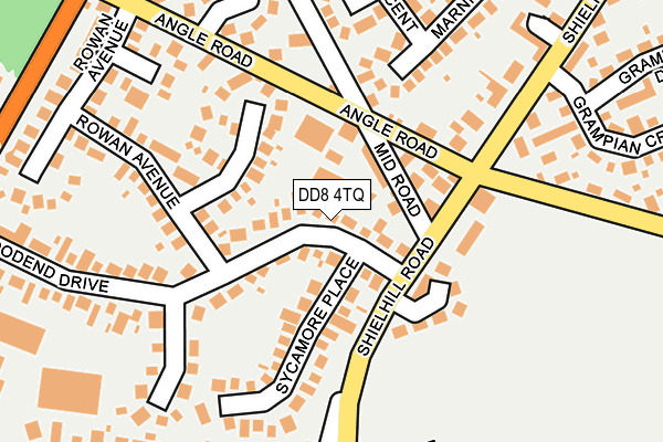 DD8 4TQ map - OS OpenMap – Local (Ordnance Survey)