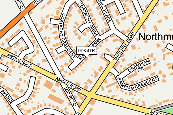 DD8 4TR map - OS OpenMap – Local (Ordnance Survey)