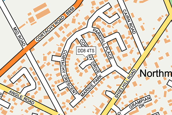 DD8 4TS map - OS OpenMap – Local (Ordnance Survey)